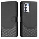 For Infinix Zero 5G 2023 Honeycomb Embossing RFID Leather Phone Case(Black) - 2