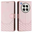 For Infinix Zero 40 5G / 4G Honeycomb Embossing RFID Leather Phone Case(Pink) - 2