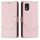 For itel A23 Pro / A17 Honeycomb Embossing RFID Leather Phone Case(Pink) - 2