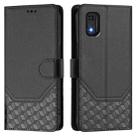 For itel A23 Pro / A17 Honeycomb Embossing RFID Leather Phone Case(Black) - 2