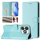 For itel A50 Honeycomb Embossing RFID Leather Phone Case(Mint Green) - 1