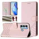 For itel S17 / Vision 3 Honeycomb Embossing RFID Leather Phone Case(Pink) - 1