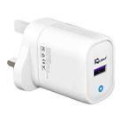 120W USB Fast Charger, Plug:UK Plug(White) - 1