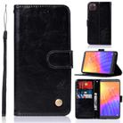 For Huawei Y5P / Honor 9s Copper Buckle Retro Crazy Horse Texture Horizontal Flip Leather Case with Holder & Card Slots & Wallet(Black) - 1