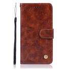 For Xiaomi Redmi 9 Copper Buckle Retro Crazy Horse Texture Horizontal Flip Leather Case with Holder & Card Slots & Wallet(Brown) - 2