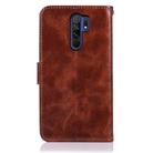 For Xiaomi Redmi 9 Copper Buckle Retro Crazy Horse Texture Horizontal Flip Leather Case with Holder & Card Slots & Wallet(Brown) - 3