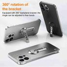 For iPhone 15 Pro Max Baking Varnish 360 Rotate Holder No Frame PC Phone Case(Silver) - 3