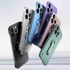 For iPhone 14 Pro Baking Varnish 360 Rotate Holder No Frame PC Phone Case(Purple) - 2