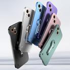 For iPhone 13 Baking Varnish 360 Rotate Holder No Frame PC Phone Case(Purple) - 2