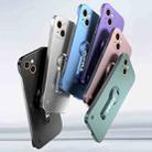 For iPhone 13 Baking Varnish 360 Rotate Holder No Frame PC Phone Case(Silver) - 2