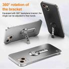 For iPhone 13 Baking Varnish 360 Rotate Holder No Frame PC Phone Case(Silver) - 3