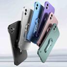 For iPhone 11 Baking Varnish 360 Rotate Holder No Frame PC Phone Case(Silver) - 2