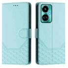 For Tecno Camon 19 / Camon 19 Pro 5G Honeycomb Embossing RFID Leather Phone Case(Mint Green) - 2