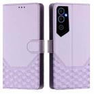 For Tecno Pova Neo 2 Honeycomb Embossing RFID Leather Phone Case(Light Purple) - 2