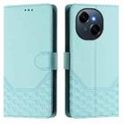 For Tecno Spark Go 1 / Spark Go 2025 Honeycomb Embossing RFID Leather Phone Case(Mint Green) - 2