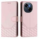 For Tecno Spark Go 1 / Spark Go 2025 Honeycomb Embossing RFID Leather Phone Case(Pink) - 2