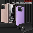 For Google Pixel 9 Pro Fold Litchi Texture Leather PC Shockproof Phone Case(Black) - 2