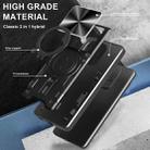 For Redmi Note 14 5G CD Texture Sliding Camshield Magnetic Holder Phone Case(Silver) - 3
