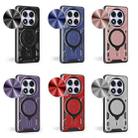 For Redmi Note 14 Pro 5G CD Texture Sliding Camshield Magnetic Holder Phone Case(Blue) - 2