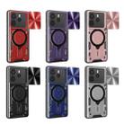 For Redmi Note 14 4G 164.48mm CD Texture Sliding Camshield Magnetic Holder Phone Case(Blue) - 2