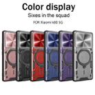 For Redmi K80 CD Texture Sliding Camshield Magnetic Holder Phone Case(Rose Gold) - 2