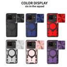 For Redmi K80 Pro CD Texture Sliding Camshield Magnetic Holder Phone Case(Red) - 2