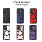 For Redmi A5 4G 173.3mm CD Texture Sliding Camshield Magnetic Holder Phone Case(Red) - 2