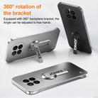 For Huawei Mate 50 Baking Varnish 360 Rotate Holder No Frame PC Phone Case(Black) - 3