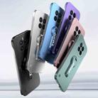 For Huawei Mate 50 Baking Varnish 360 Rotate Holder No Frame PC Phone Case(Silver) - 2