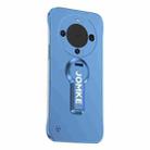 For Huawei Mate 60 Pro Baking Varnish 360 Rotate Holder No Frame PC Phone Case(Blue) - 1