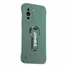 For Huawei nova 10 Baking Varnish 360 Rotate Holder No Frame PC Phone Case(Green) - 1