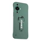 For Huawei nova 11 Pro Baking Varnish 360 Rotate Holder No Frame PC Phone Case(Green) - 1