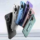 For Huawei P60 Baking Varnish 360 Rotate Holder No Frame PC Phone Case(Purple) - 2