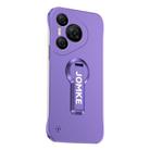 For Huawei Pura 70 Baking Varnish 360 Rotate Holder No Frame PC Phone Case(Purple) - 1