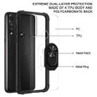 For Motorola Moto G Fast Shockproof Transparent TPU + Acrylic Protective Case with Ring Holder(Black) - 3