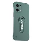 For OPPO Find X5 Baking Varnish 360 Rotate Holder No Frame PC Phone Case(Green) - 1