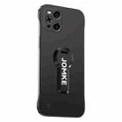 For OPPO Find X3 Pro Baking Varnish 360 Rotate Holder No Frame PC Phone Case(Black) - 1