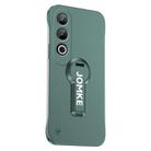 For OPPO K12 Baking Varnish 360 Rotate Holder No Frame PC Phone Case(Green) - 1