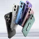 For OPPO Reno9 Baking Varnish 360 Rotate Holder No Frame PC Phone Case(Purple) - 2