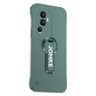 For OPPO Reno10 Baking Varnish 360 Rotate Holder No Frame PC Phone Case(Green) - 1