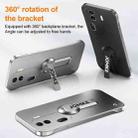 For OPPO Reno11 Pro Baking Varnish 360 Rotate Holder No Frame PC Phone Case(Purple) - 3