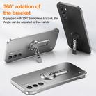 For OPPO Reno12 Baking Varnish 360 Rotate Holder No Frame PC Phone Case(Black) - 3