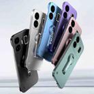 For Realme GT Neo5 Baking Varnish 360 Rotate Holder No Frame PC Phone Case(Blue) - 2