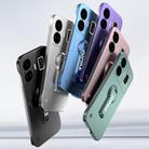 For Realme GT Neo5 Baking Varnish 360 Rotate Holder No Frame PC Phone Case(Purple) - 2