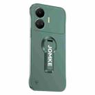 For Realme GT Neo5 SE Baking Varnish 360 Rotate Holder No Frame PC Phone Case(Green) - 1