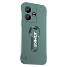 For Realme GT Neo6 Baking Varnish 360 Rotate Holder No Frame PC Phone Case(Green) - 1