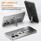 For Realme GT Neo6 Baking Varnish 360 Rotate Holder No Frame PC Phone Case(Silver) - 3