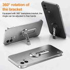 For vivo iQOO 8 Baking Varnish 360 Rotate Holder No Frame PC Phone Case(Silver) - 3