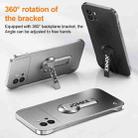 For vivo iQOO 9 Baking Varnish 360 Rotate Holder No Frame PC Phone Case(Pink) - 3
