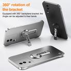 For vivo iQOO Neo7 Baking Varnish 360 Rotate Holder No Frame PC Phone Case(Black) - 3